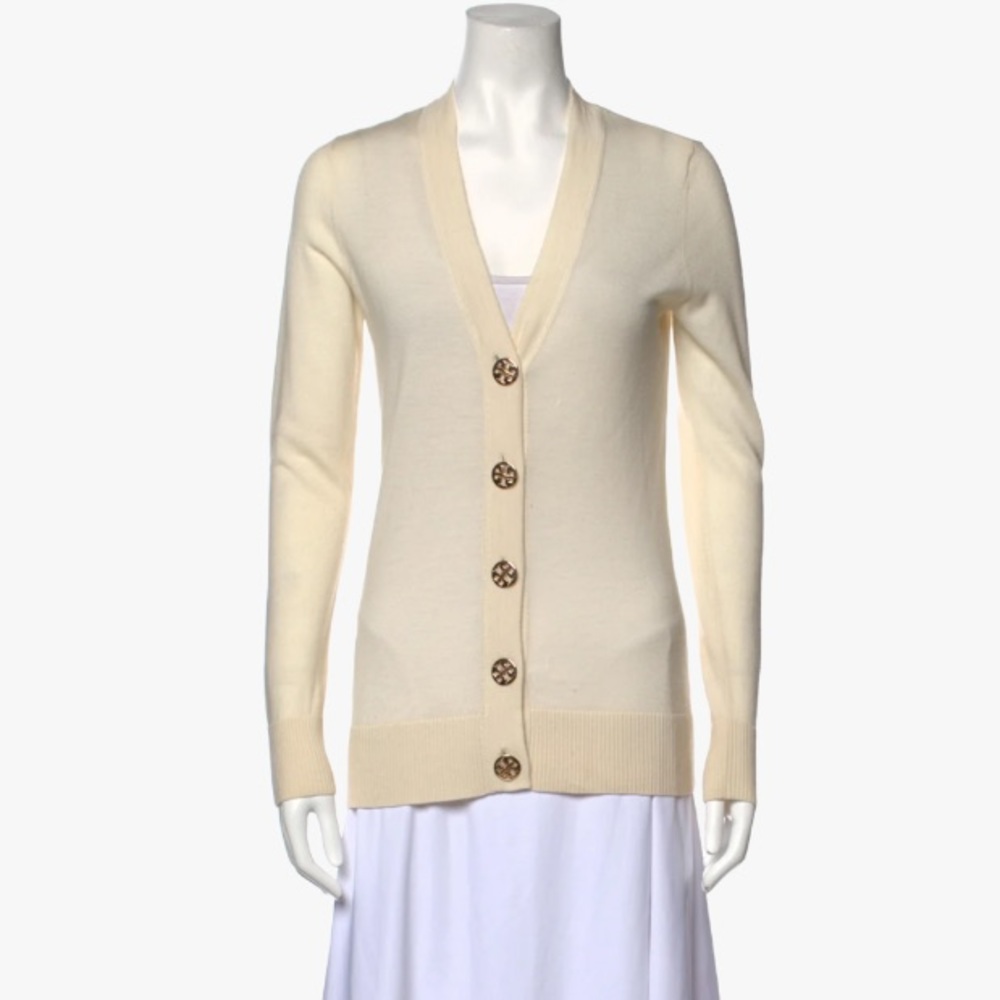 Tory Burch 100% Merino Wool Women’s Sweater/Cardigan - Size: XS - Picture 10 of 17